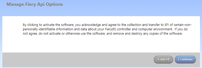 How can I Activate or Deactivate a permanent Fiery API LAC?
