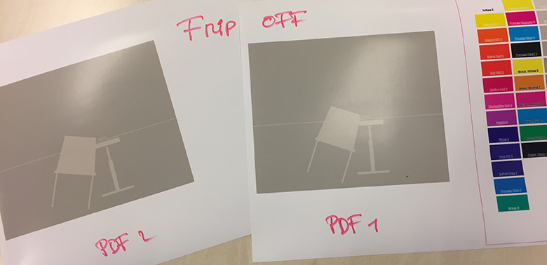 Same Pantone in 2 PDF files is outputting different color on same ...