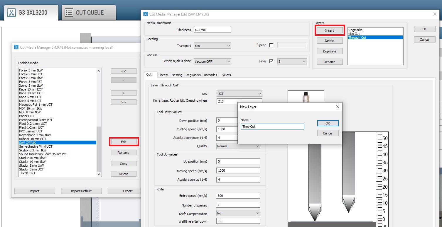 OCE ProCut Vision software for ZUND G3 plotters does not recognize the ...