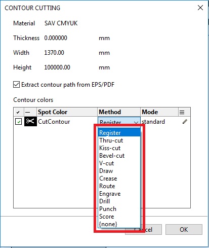 OCE ProCut Vision software for ZUND G3 plotters does not recognize the ...