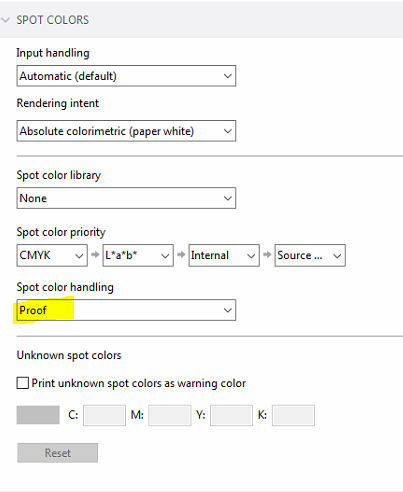 Difference in spot color output when using a *.cxf (spot color table ...