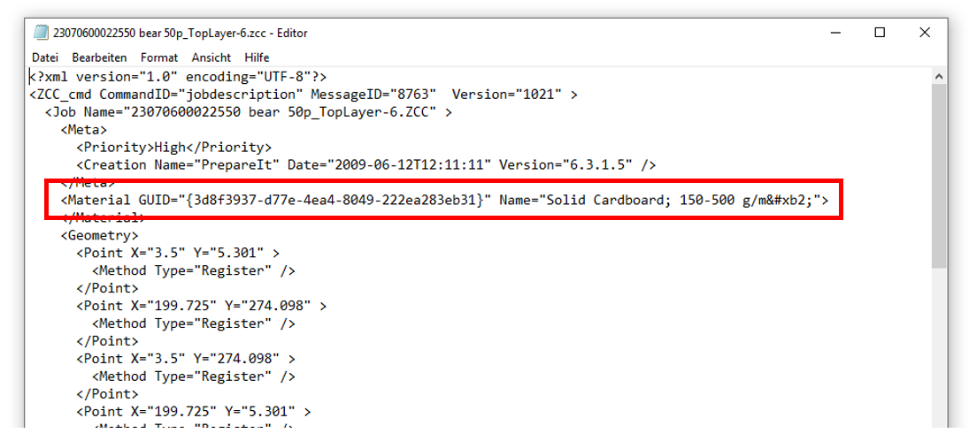 How to import your ZCC material database in the Fiery Prep-it Cut Media ...