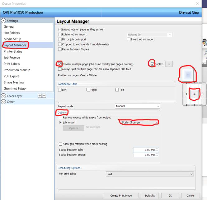 OKI 1040 & 1050 label printers - Notes