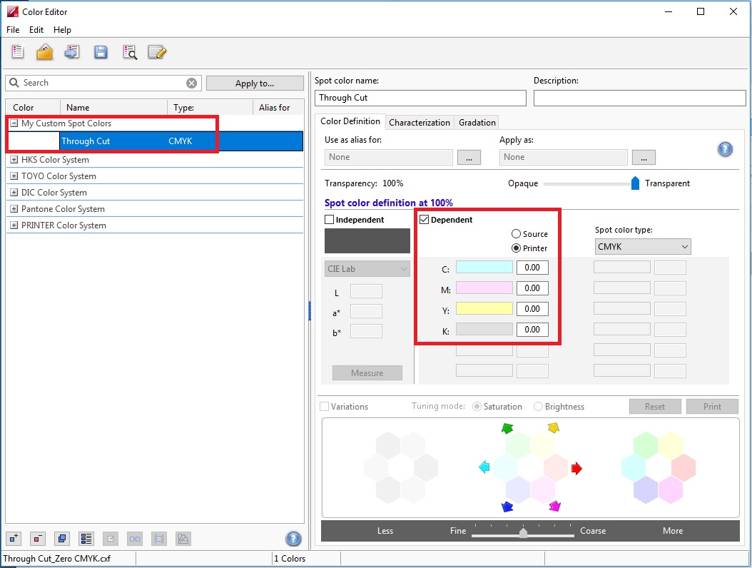 How to automatically remove spot colors that describe a cut contour?