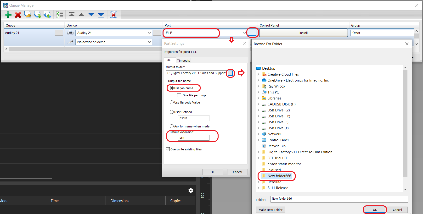 Outputting from Digital Factory to a Hot Folder