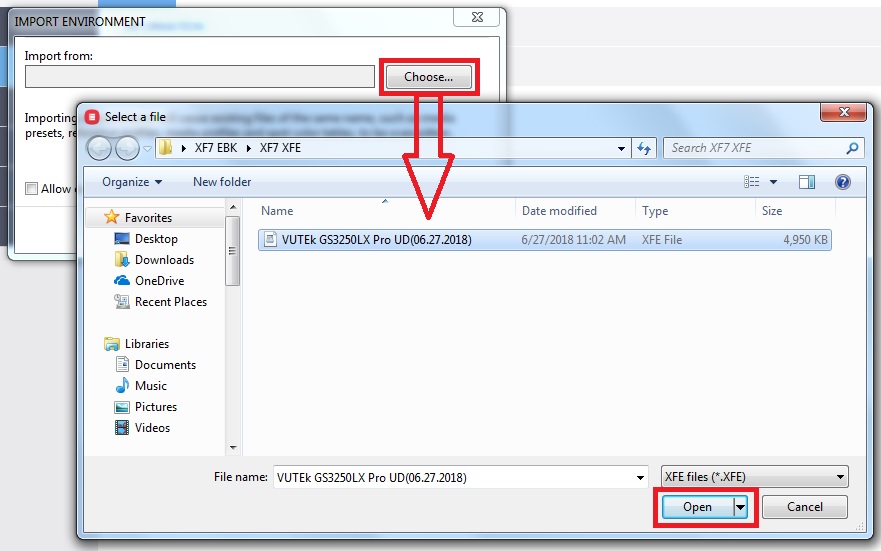 Working with printer environments in Fiery XF 7-8 and Fiery Command ...