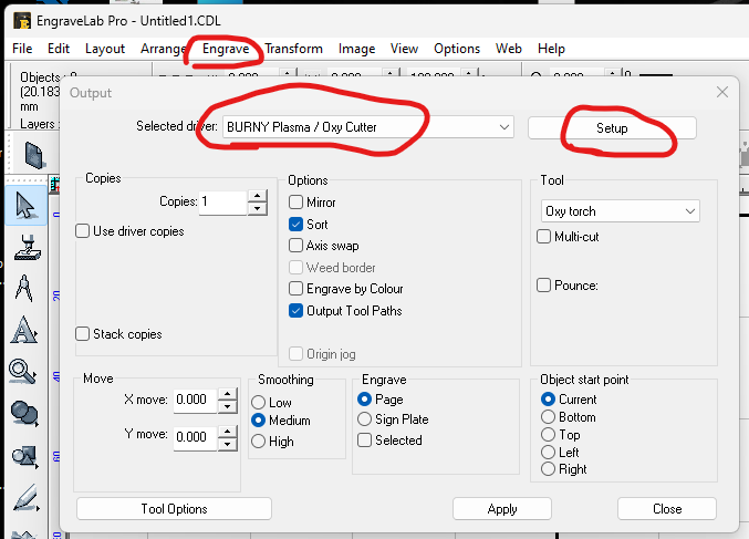 Engravelab - Profilelab 2d Burny driver for plasmacutter