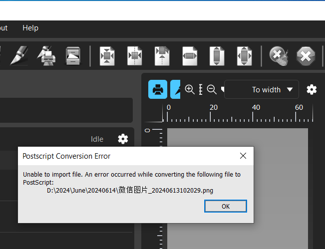 Unable to import file. An error occurred while converting the file to ...