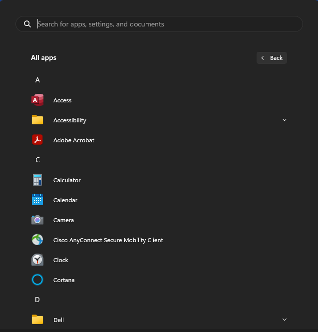 Starting your newly install program