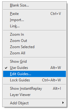 Using Guide lines