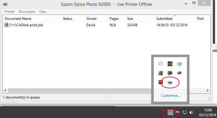 Printing using the Windows Spooler