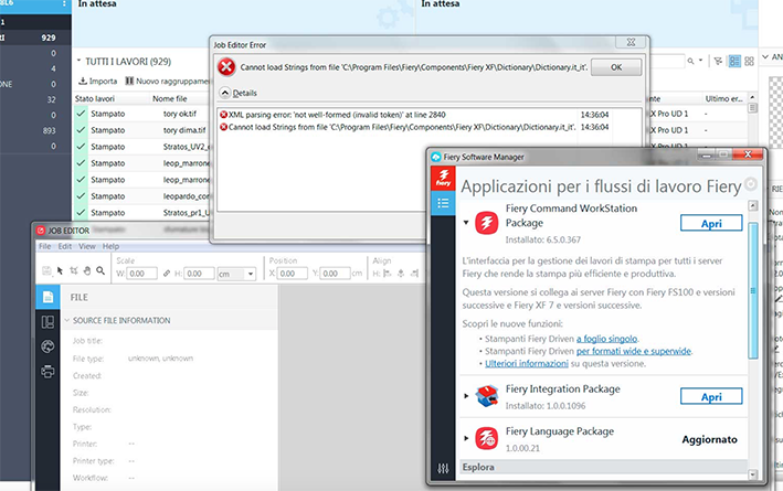 Upgrade CWS 6.5.0.367, Job Editor errors: Cannot load string from file ...