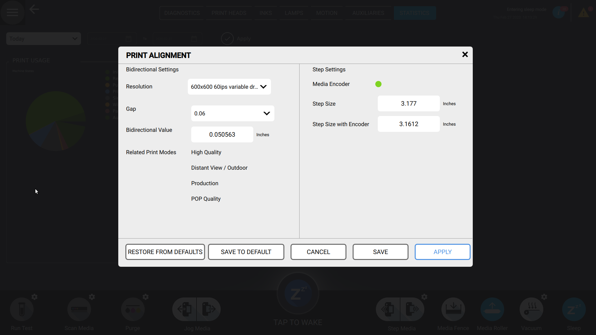 How To Adjust the Step manually on a VUTEK h Series (h3 h5) printer