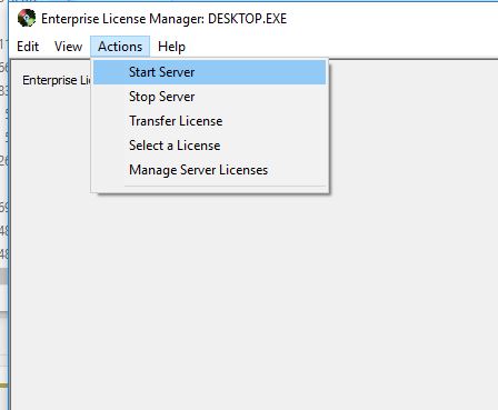 How to manually run the license manager