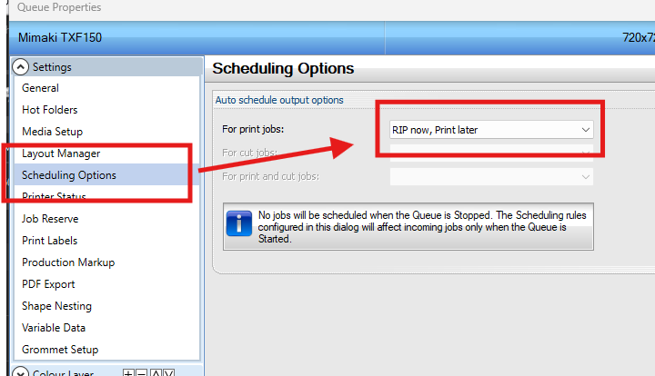 How to start or stop the queue in Digital Factory