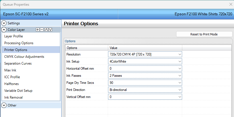 Digital Factory DTG - How to setup the Epson F2100 to print multiple ...