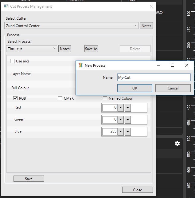 Is it possible to edit the Process in Cut Process Management