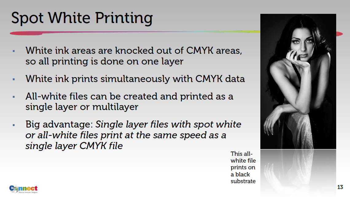 White Ink Only Image