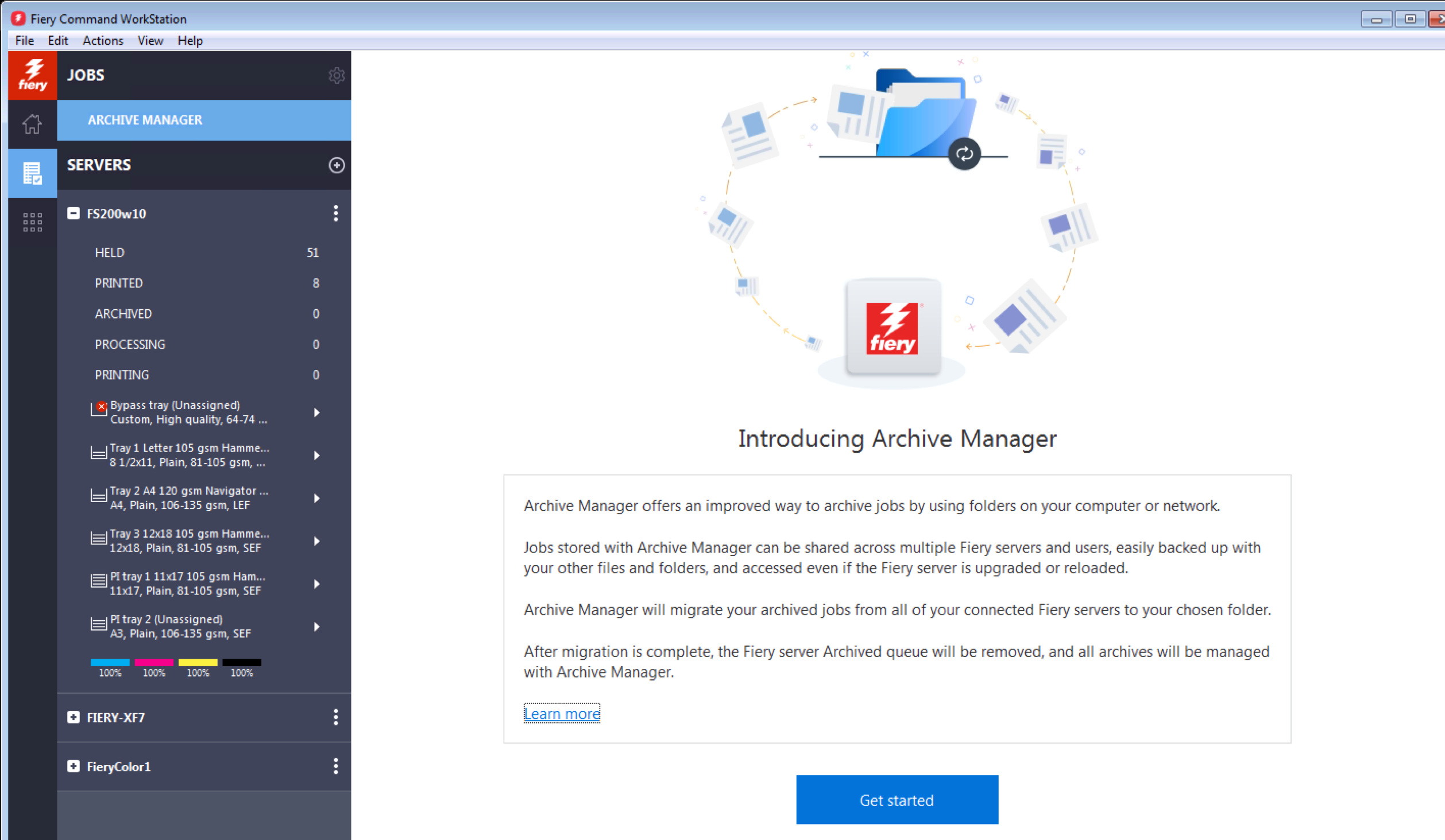 Reset Archive Manager